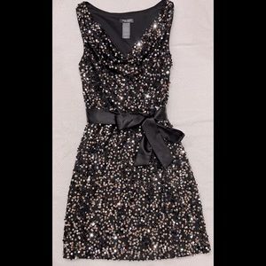 Black Sequin Dress